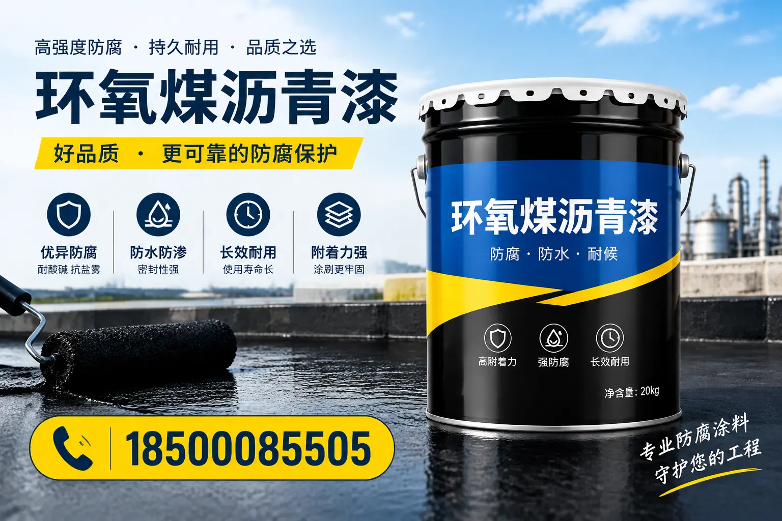 选择环氧煤沥青漆的五大理由，乐东客户必知